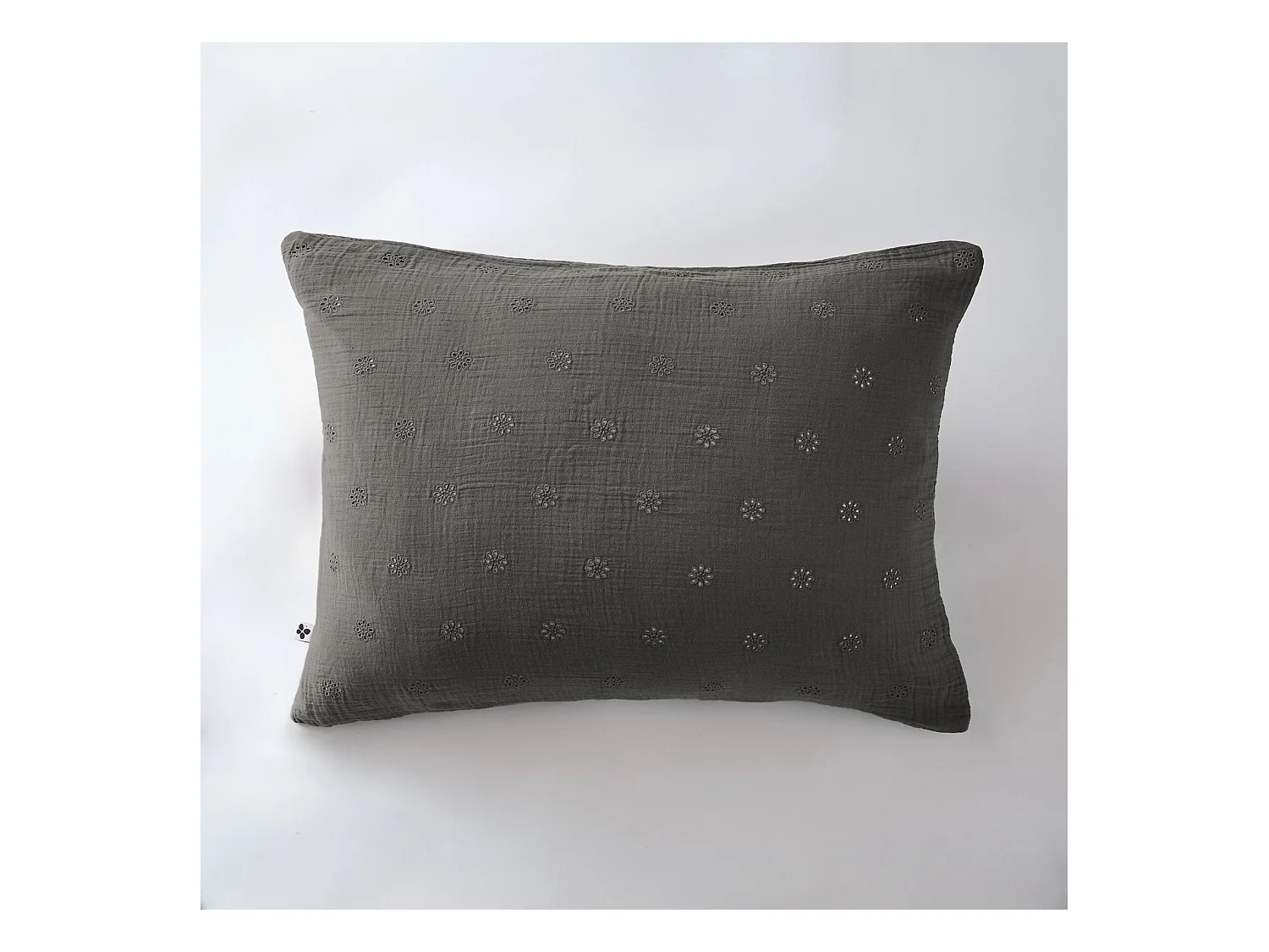Taie d'oreiller 50 x 70 cm GAÏA BOHO Granit
