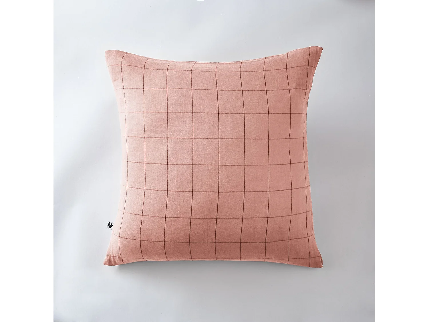 Taie d'oreiller 60 x 60 cm GAÏA MATCH Rose pêche