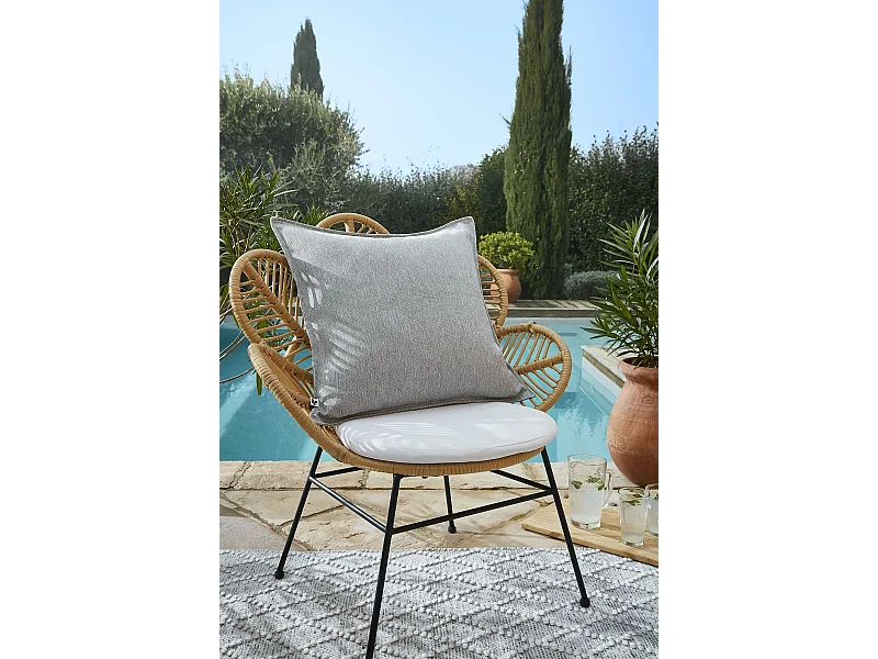 Housse de Coussin 60 x 60 cm NAÏA Galet