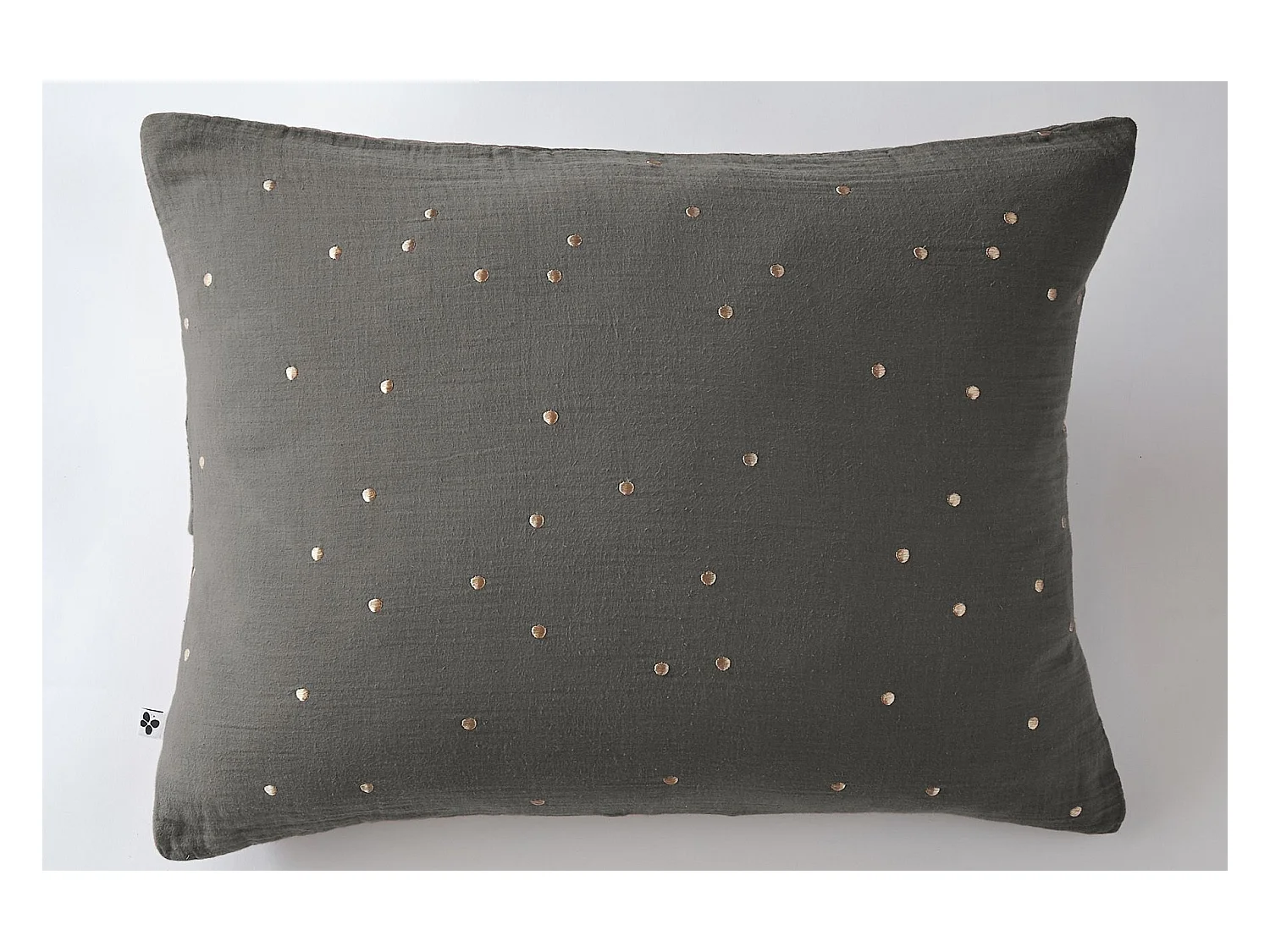 Taie d'oreiller 50 x 70 cm GAÏA CHIC Granit