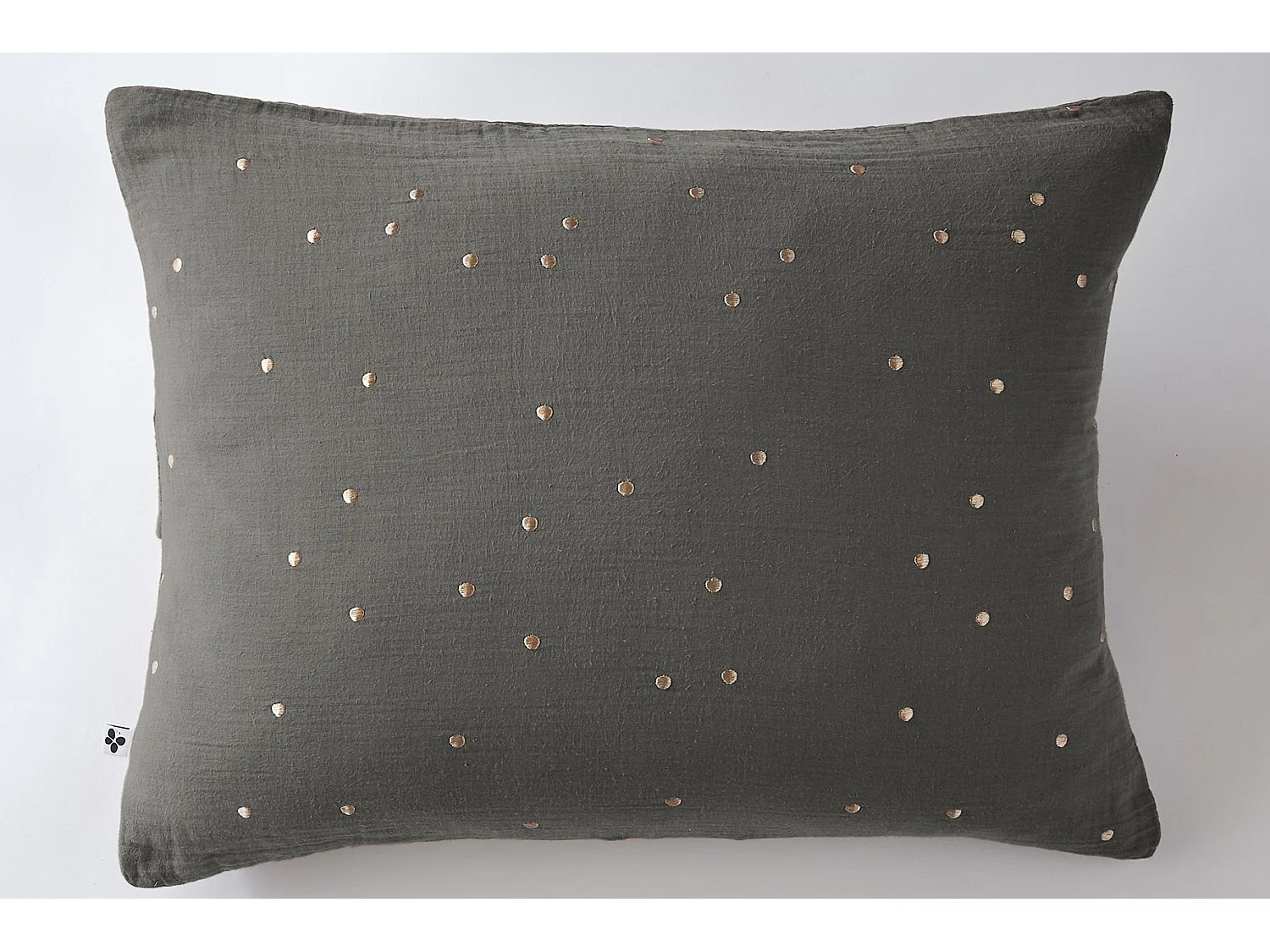 Taie d'oreiller 50 x 70 cm GAÏA CHIC Granit