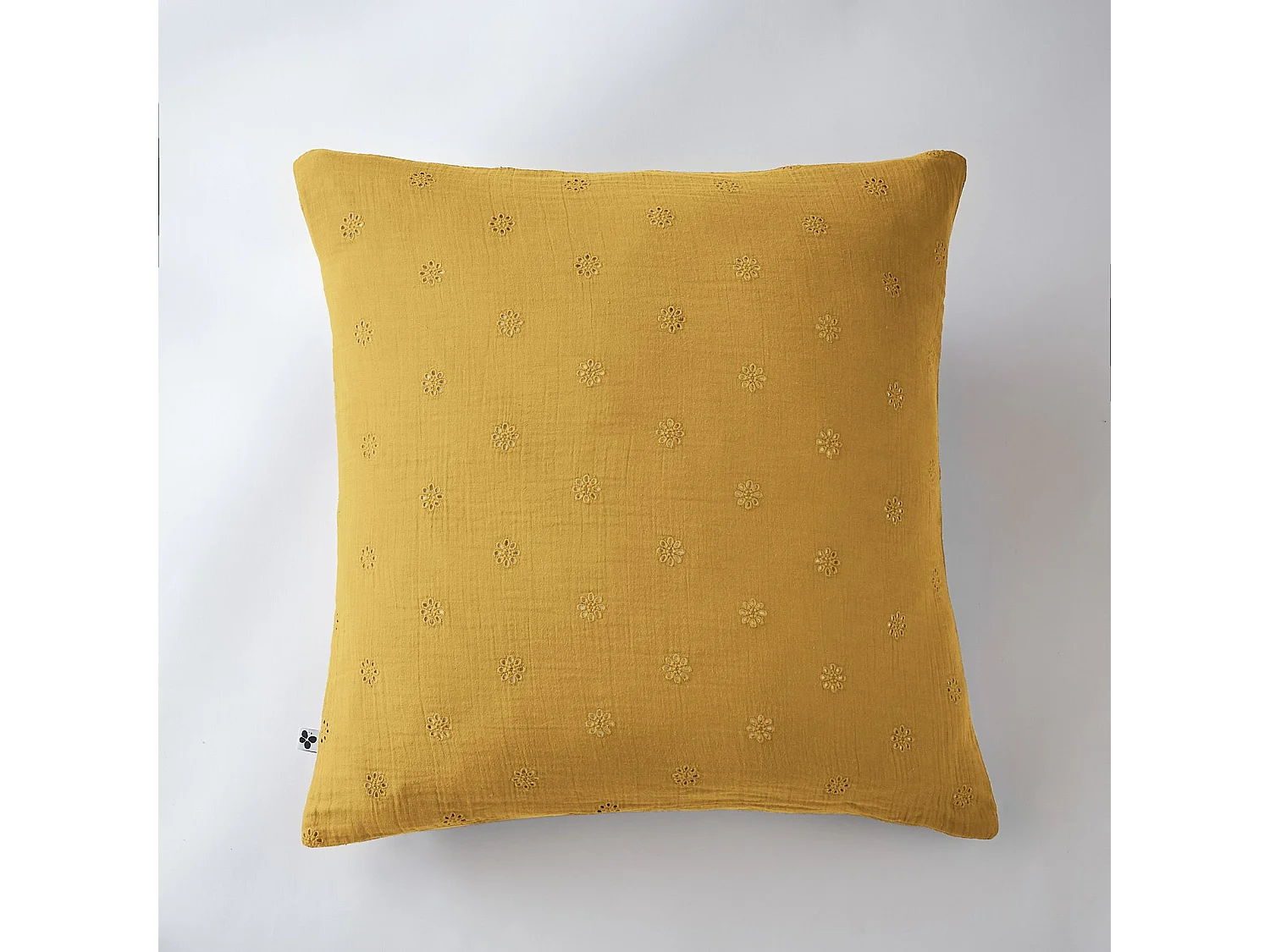 Taie d'oreiller 60 x 60 cm GAÏA BOHO Safran