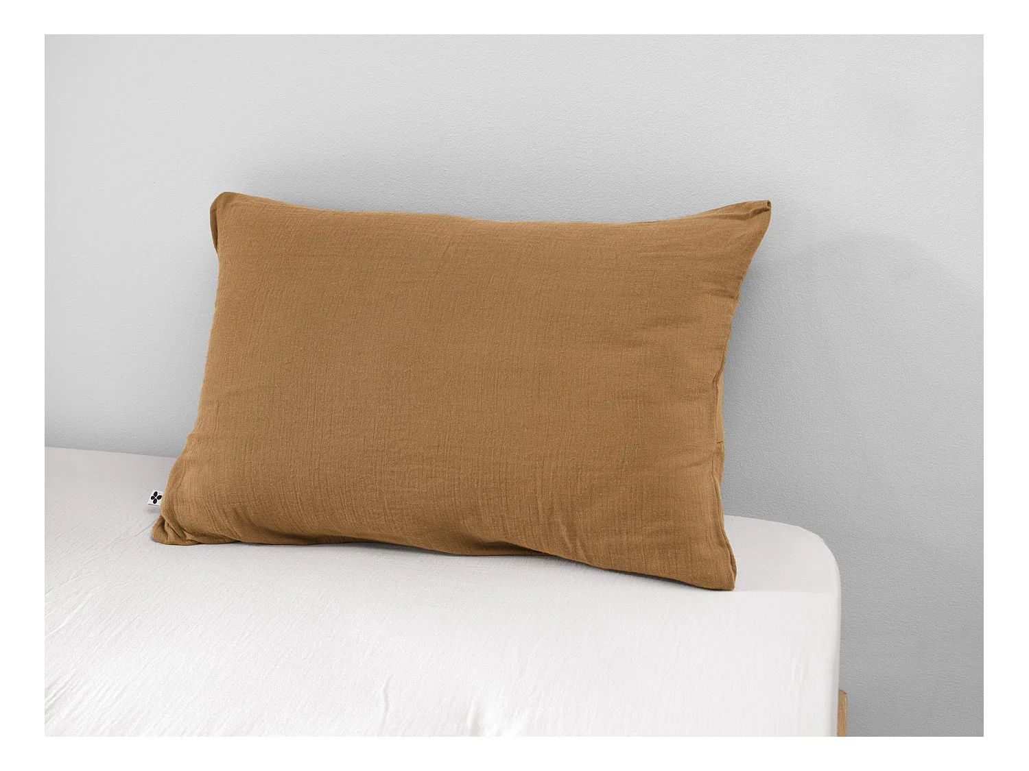 Taie d'oreiller 50 x 70 cm GAÏA Camel