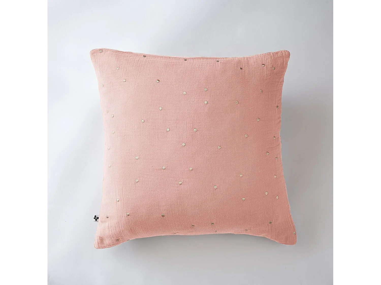 Taie d'oreiller 60 x 60 cm GAÏA CHIC Rose pêche