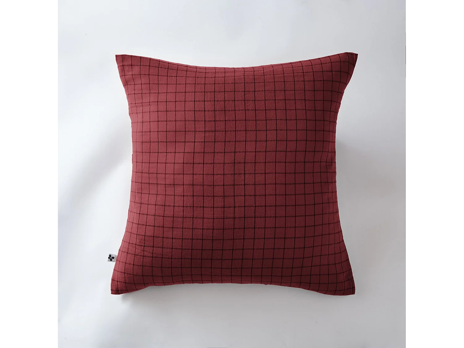 Taie d'oreiller 60 x 60 cm GAÏA MIX Lie de vin