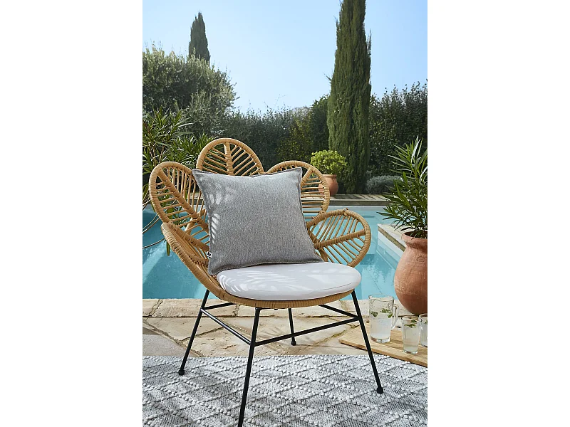 Housse de Coussin 45 x 45 cm NAÏA Galet