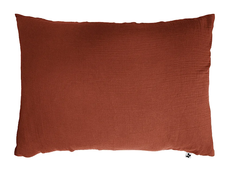 Taie d'oreiller 50 x 70 cm GAÏA Terracotta