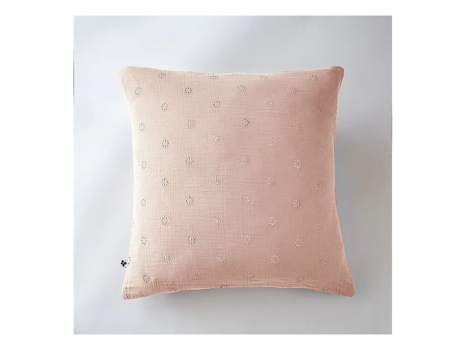 Taie d'oreiller 60 x 60 cm GAÏA BOHO Guimauve