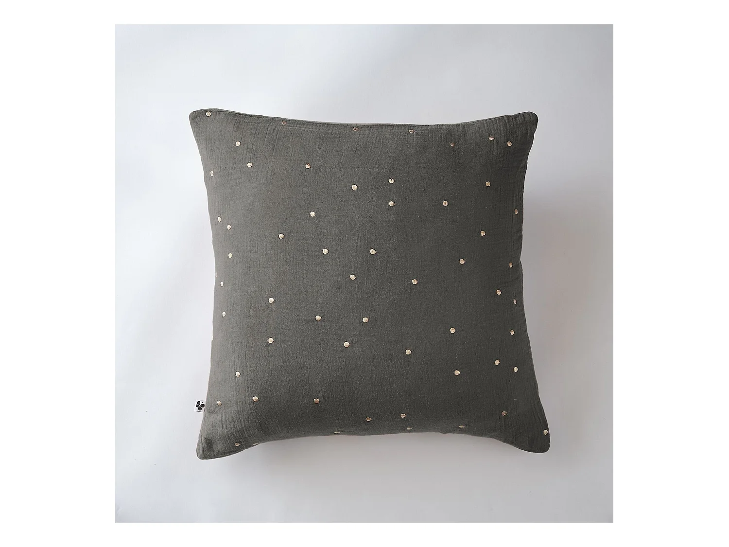 Taie d'oreiller 60 x 60 cm GAÏA CHIC Granit