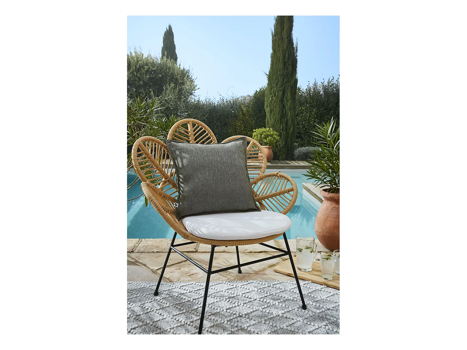 Housse de Coussin 45 x 45 cm NAÏA Nénuphar