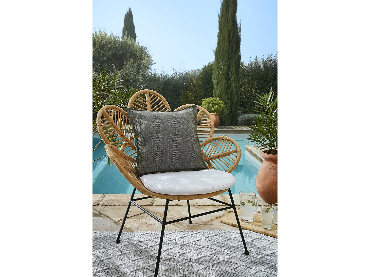 Housse de Coussin 45 x 45 cm NAÏA Nénuphar