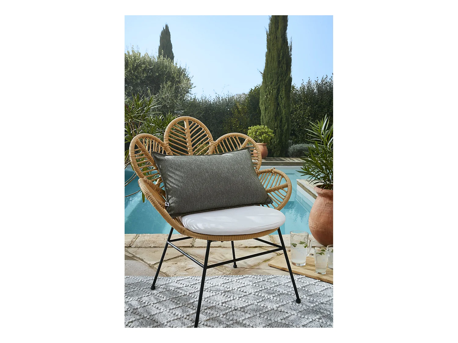 Housse de Coussin 40 x 60 cm NAÏA Nénuphar