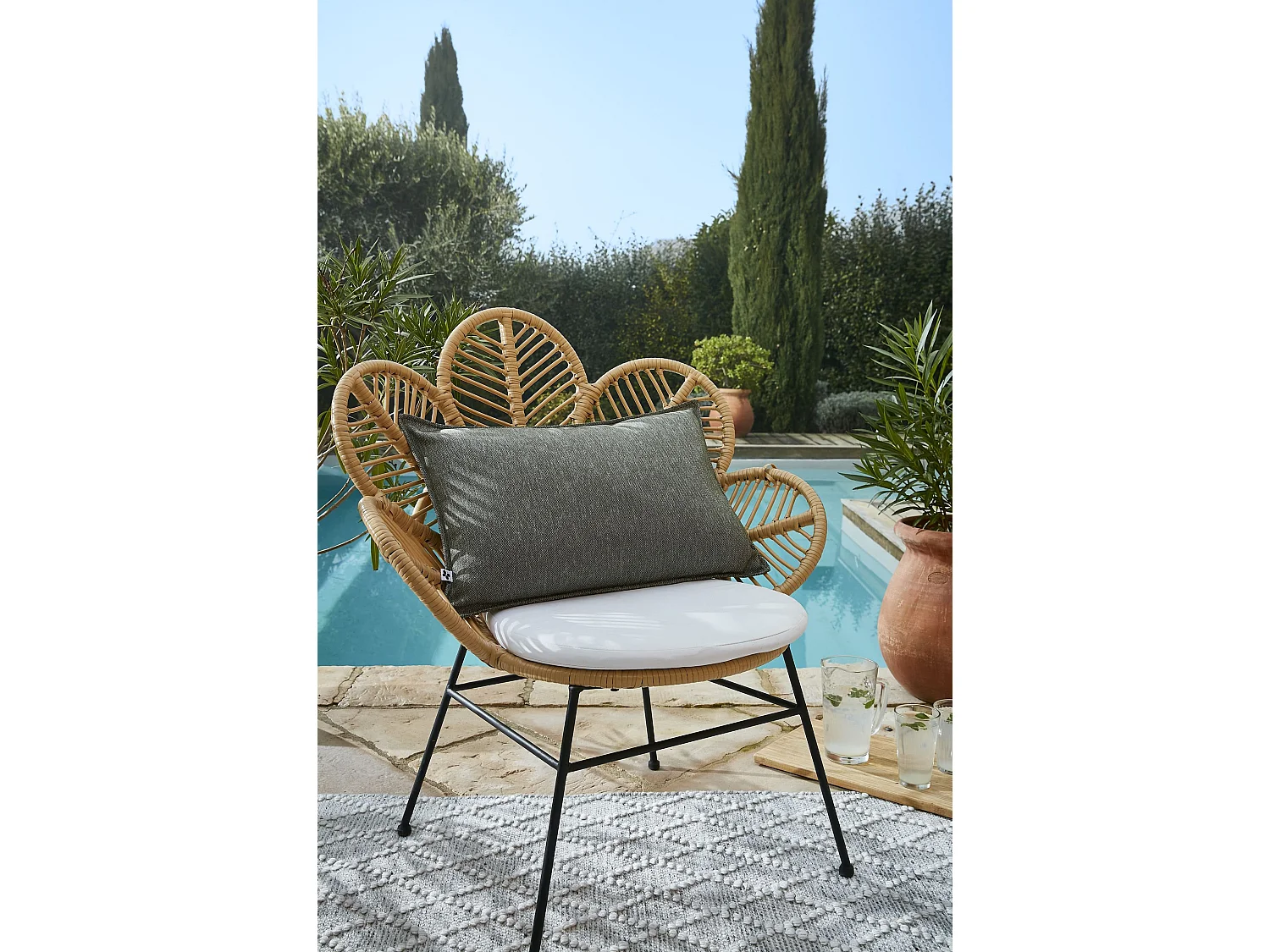 Housse de Coussin 40 x 60 cm NAÏA Nénuphar