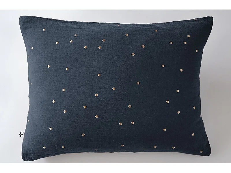 Taie d'oreiller 50 x 70 cm GAÏA CHIC Minuit