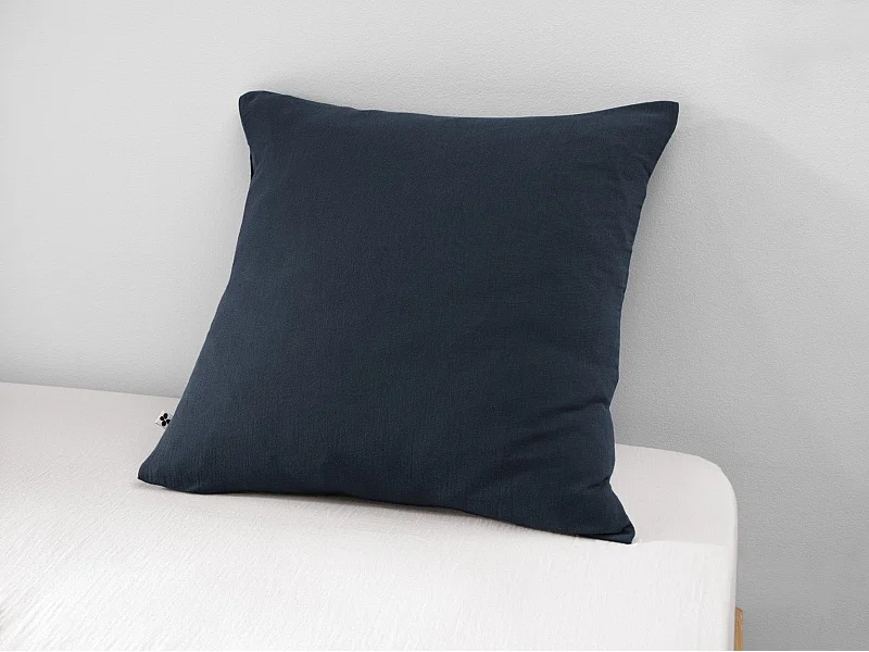 Taie d'oreiller 60 x 60 cm GAÏA Minuit