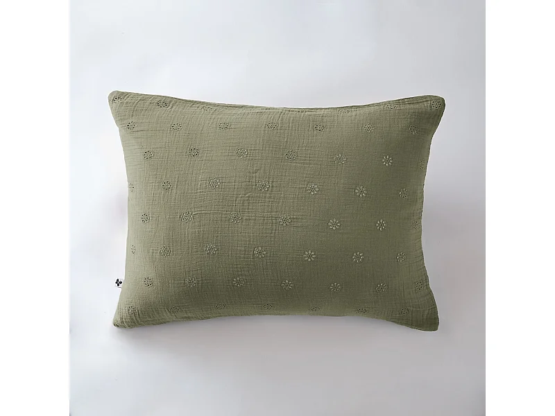 Taie d'oreiller 50 x 70 cm GAÏA BOHO Romarin