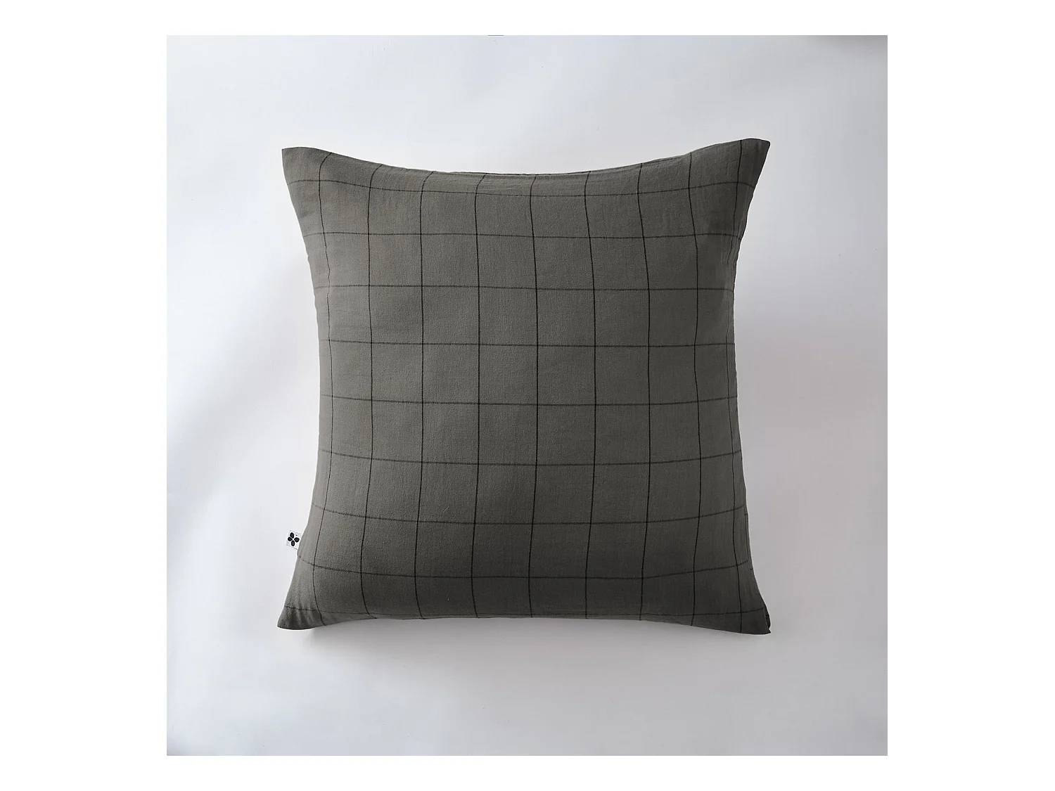 Taie d'oreiller 60 x 60 cm GAÏA MATCH Granit