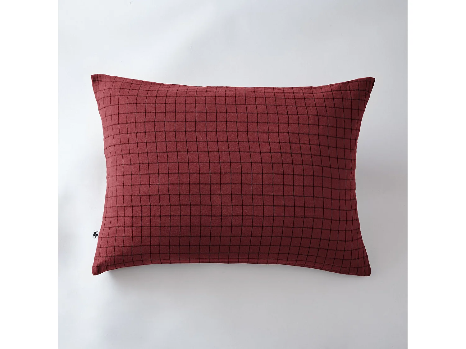 Taie d'oreiller 50 x 70 cm GAÏA MIX Lie de vin