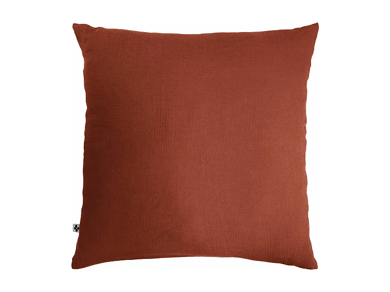 Taie d'oreiller 60 x 60 cm GAÏA Terracotta