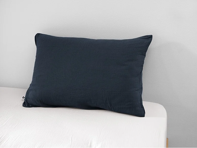 Taie d'oreiller 50 x 70 cm GAÏA Minuit