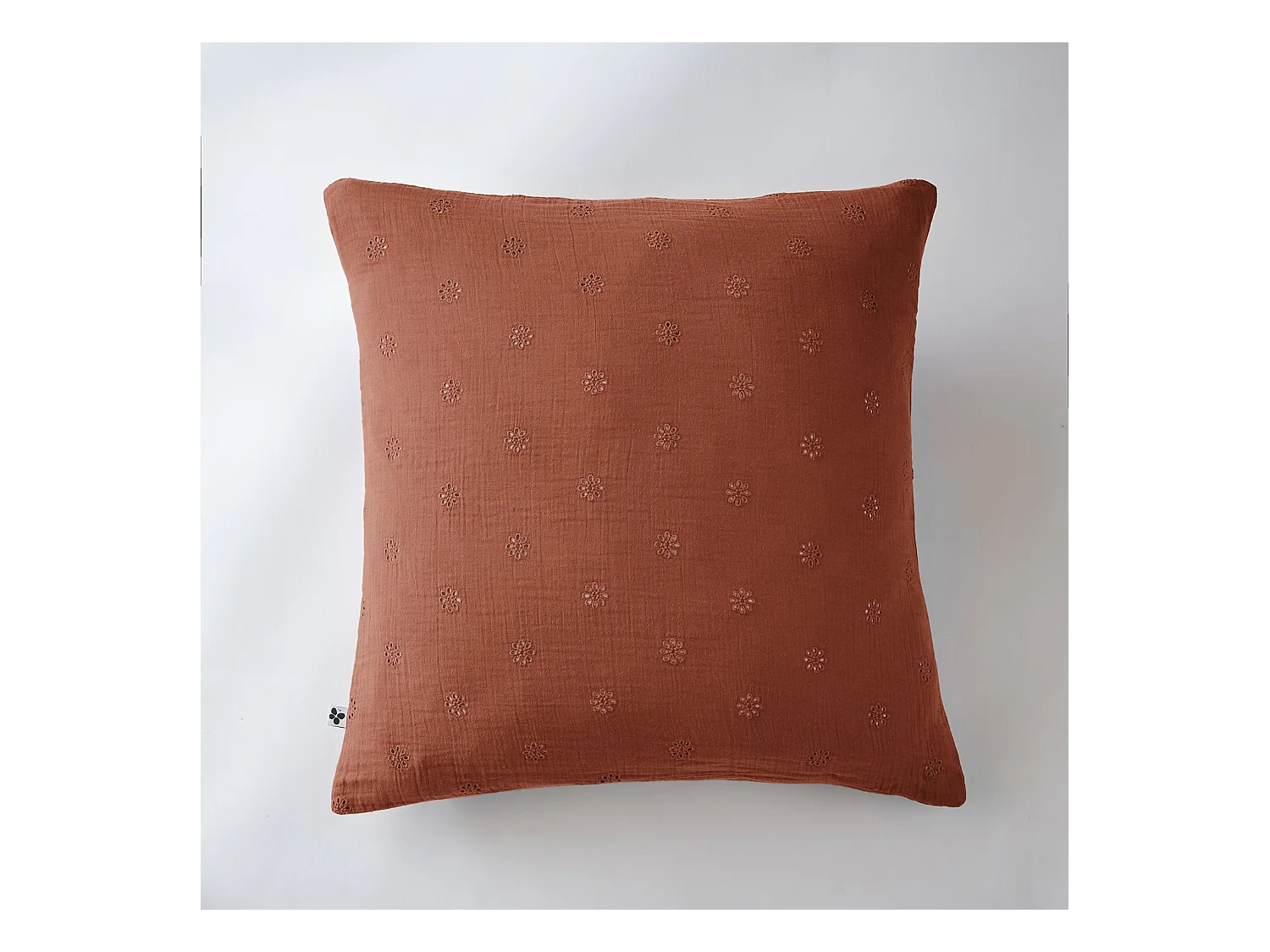 Taie d'oreiller 60 x 60 cm GAÏA BOHO Terracotta