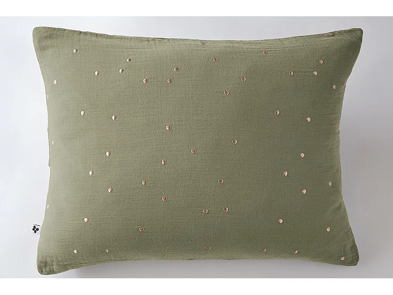 Taie d'oreiller 50 x 70 cm GAÏA CHIC Romarin