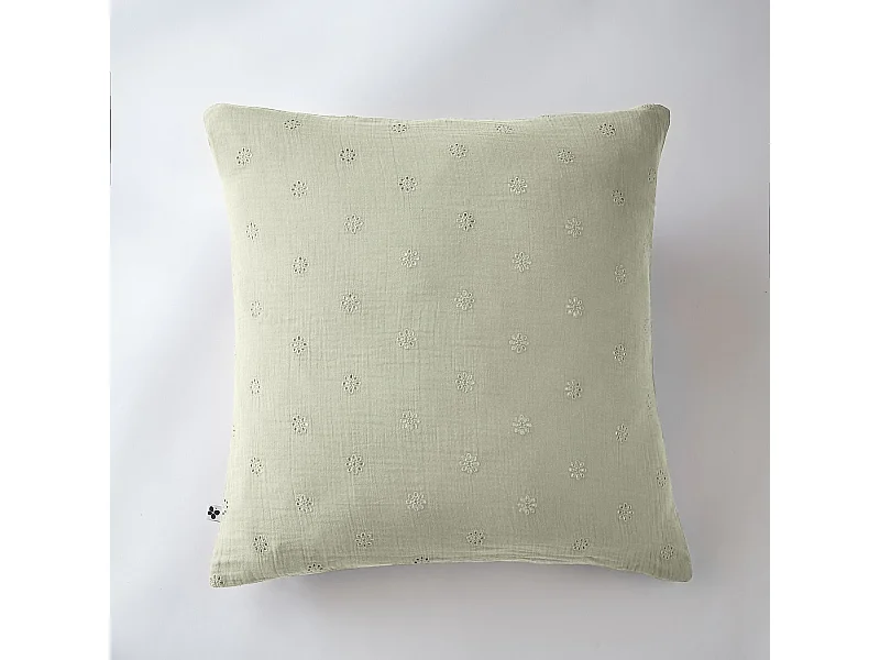 Taie d'oreiller 60 x 60 cm GAÏA BOHO Vert d'eau