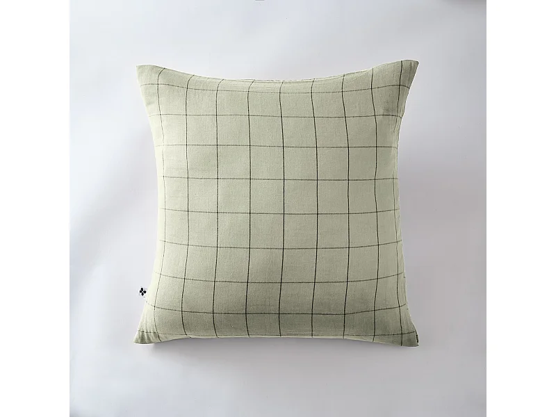 Taie d'oreiller 60 x 60 cm GAÏA MATCH Vert d'eau