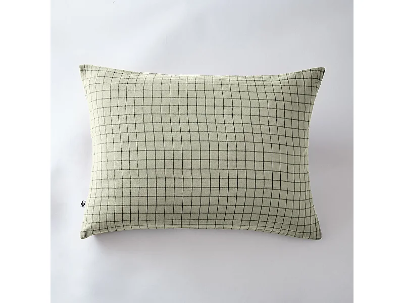 Taie d'oreiller 50 x 70 cm GAÏA MIX Vert d'eau