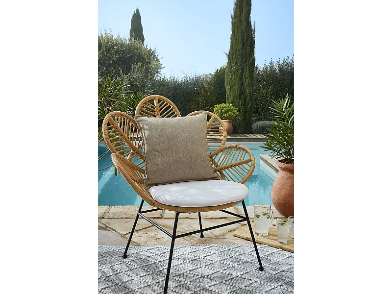 Housse de Coussin 45 x 45 cm NAÏA Sable