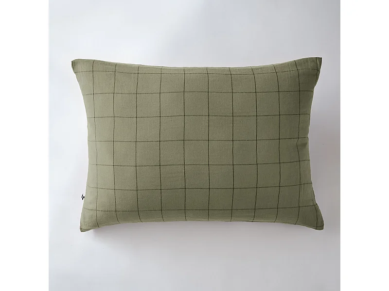 Taie d'oreiller 50 x 70 cm GAÏA MATCH Romarin