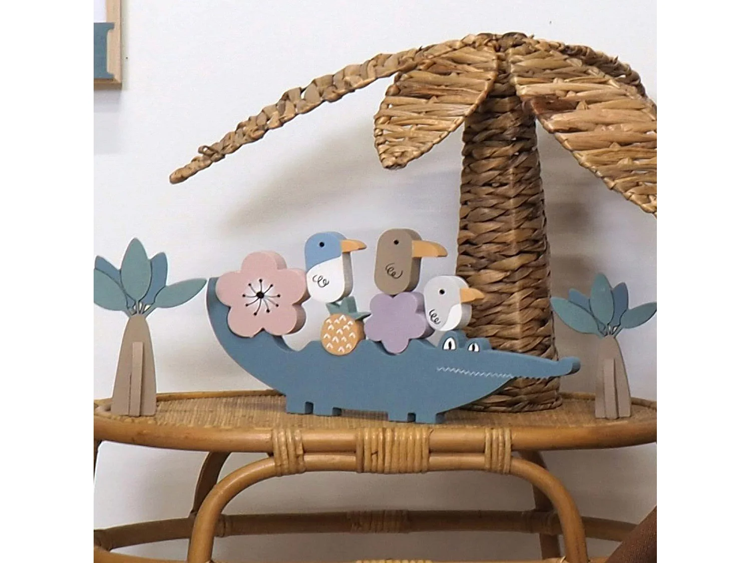 Balancespiele aus Holz Krokodil