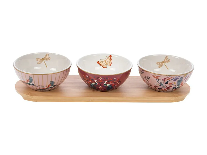 Coffret plateau et ses 3 bols Aurore