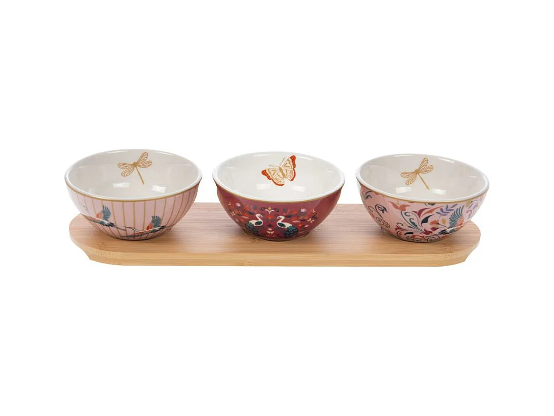 Coffret plateau et ses 3 bols Aurore