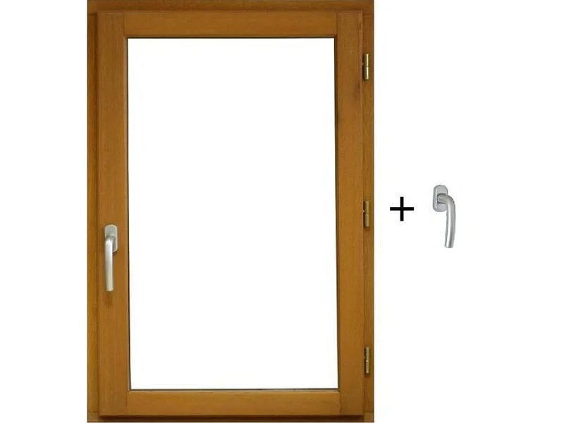 Fenetre Bois 1 Vantail H45 X L60 Tirant Droite Cotes Tableau + Poignee (ref 010220f9) Gd Menuiseries