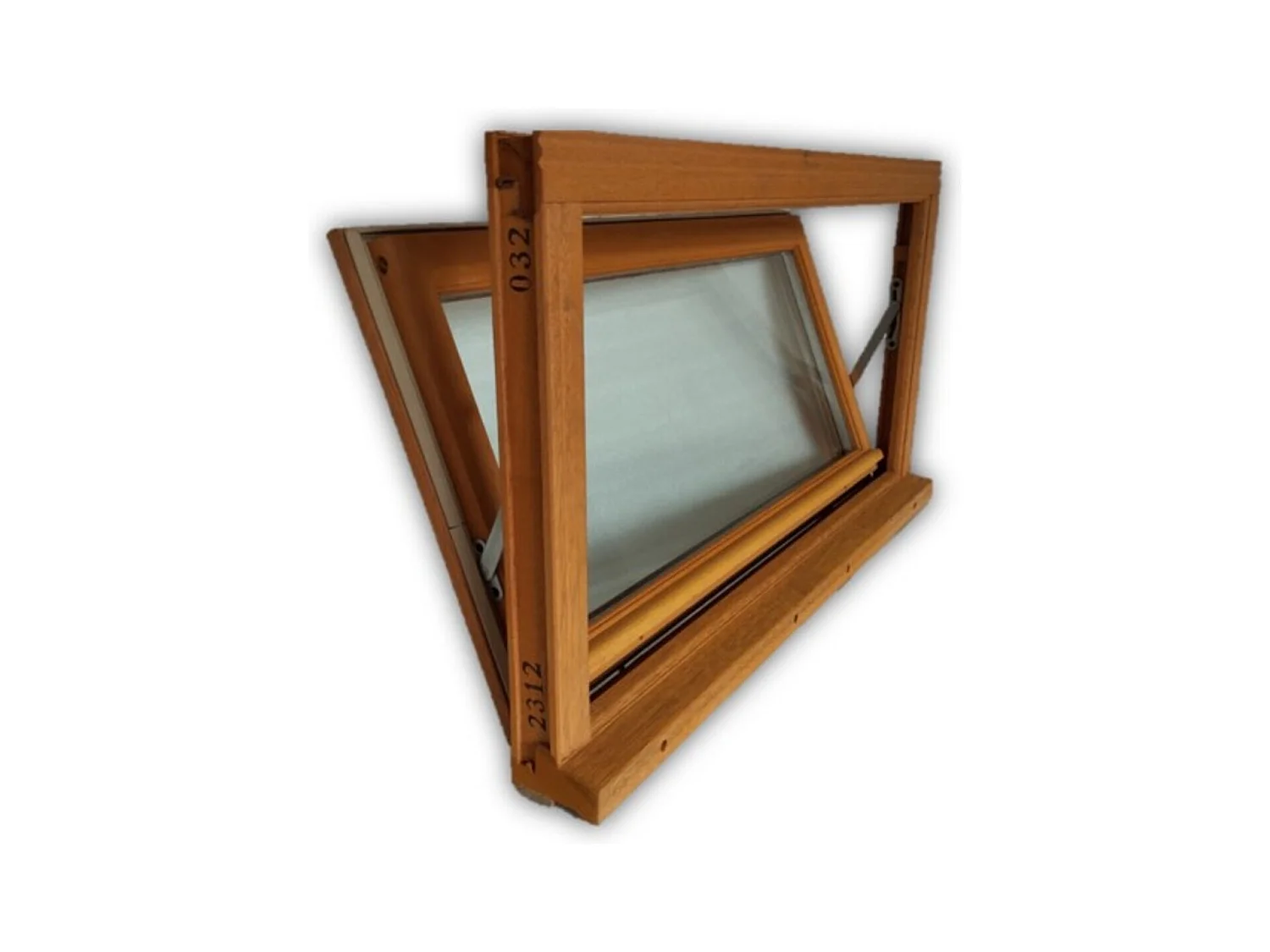 Chassis Abattant En Bois H60 X L90 Cotes Tableau + Poignee (ref 010220f9) Gd Menuiseries