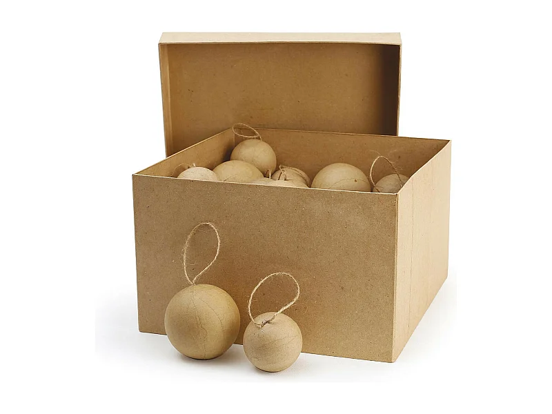 40 boules de Noël en carton à décorer