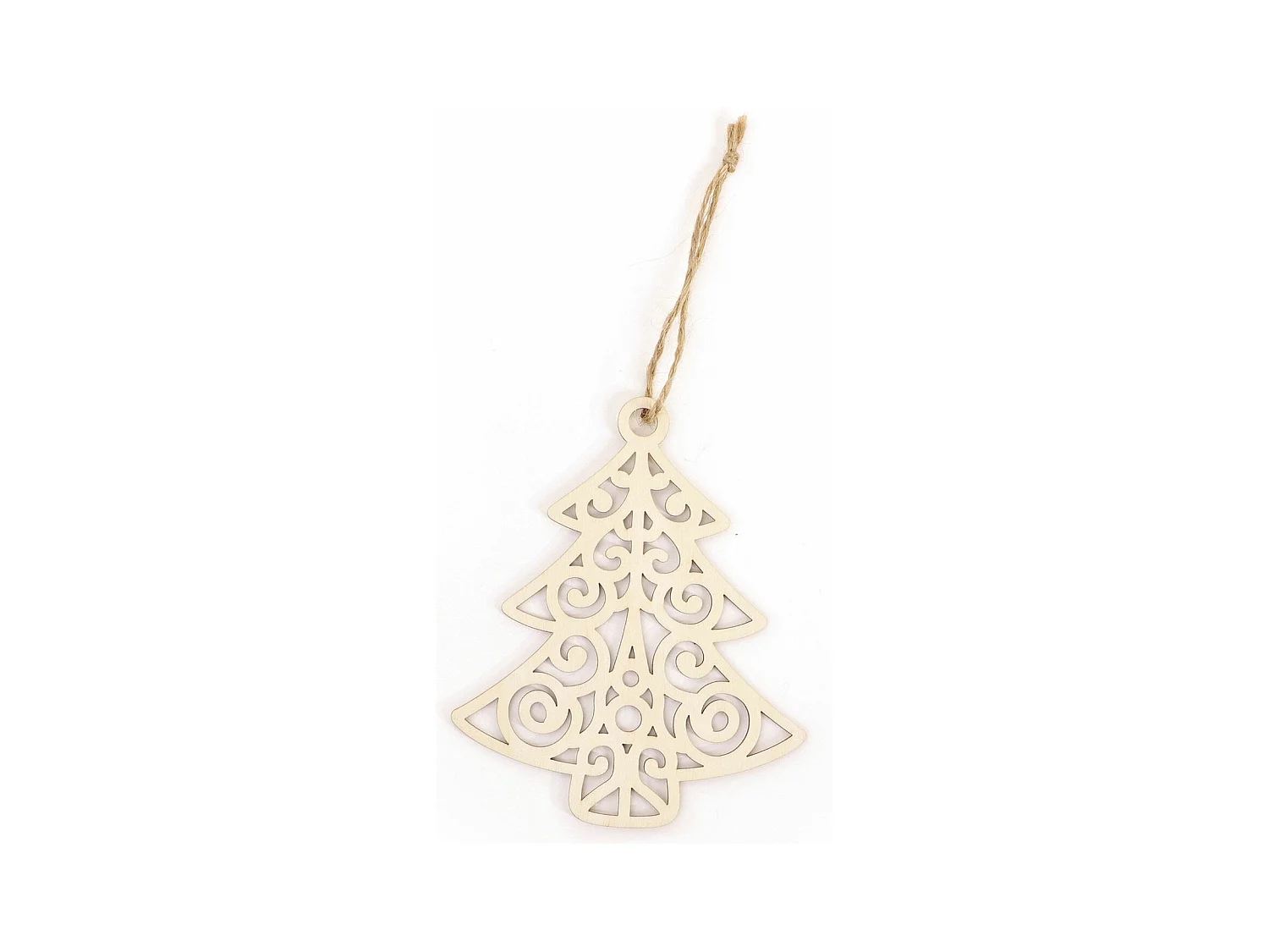 Décoration de Noël en bois - Sapin ajouré