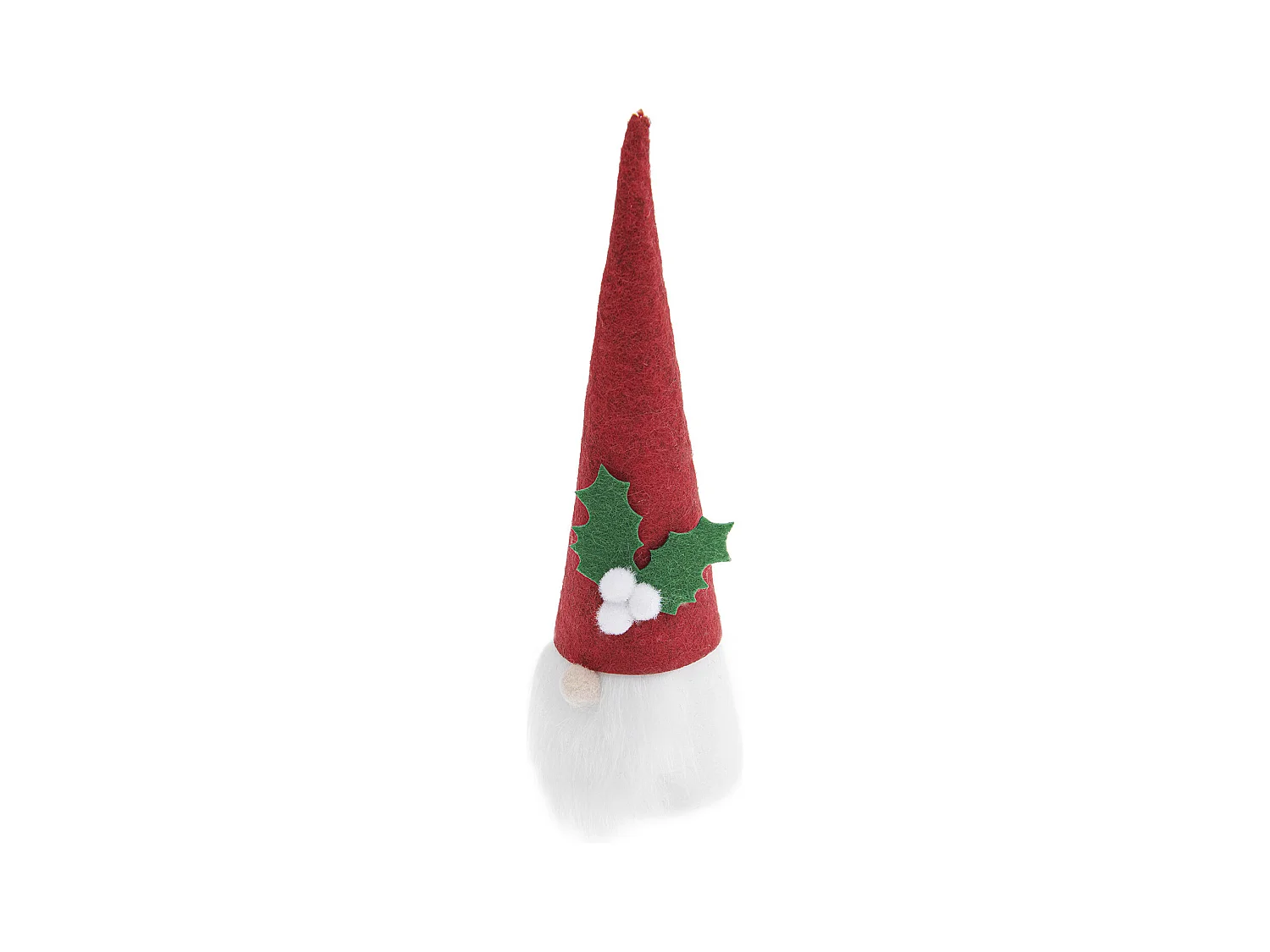 Lutin de Noël en feutrine rouge 16,5 cm