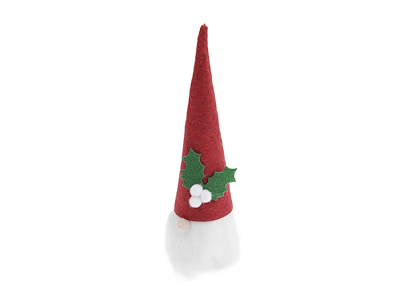 Weihnachtswichtel aus rotem Filz 16,5 cm