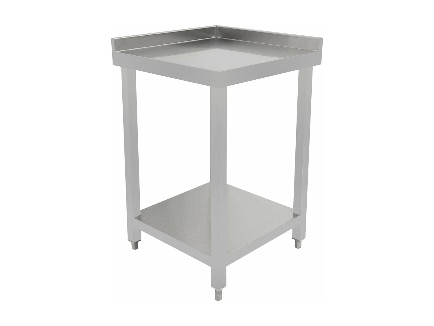 Bar à Cocktails Unité d’Angle & Crédence Acier Inoxydable 85 x 55 x 55 cm