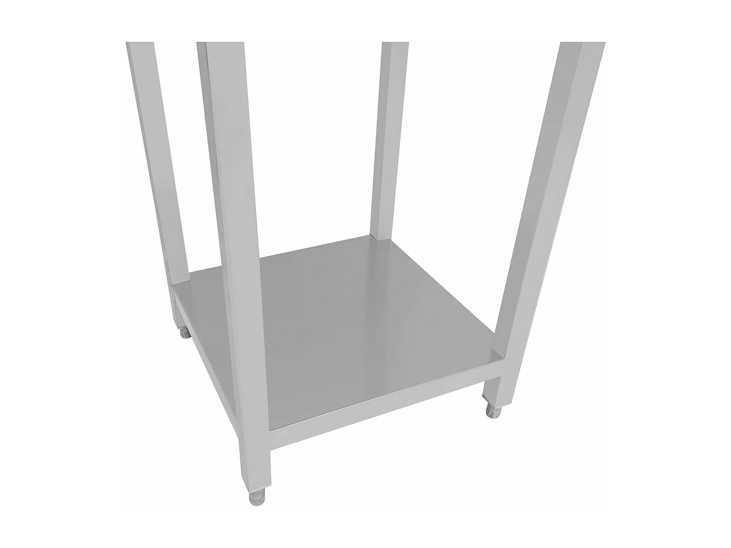 Bar à Cocktails Unité d’Angle & Crédence Acier Inoxydable 85 x 55 x 55 cm