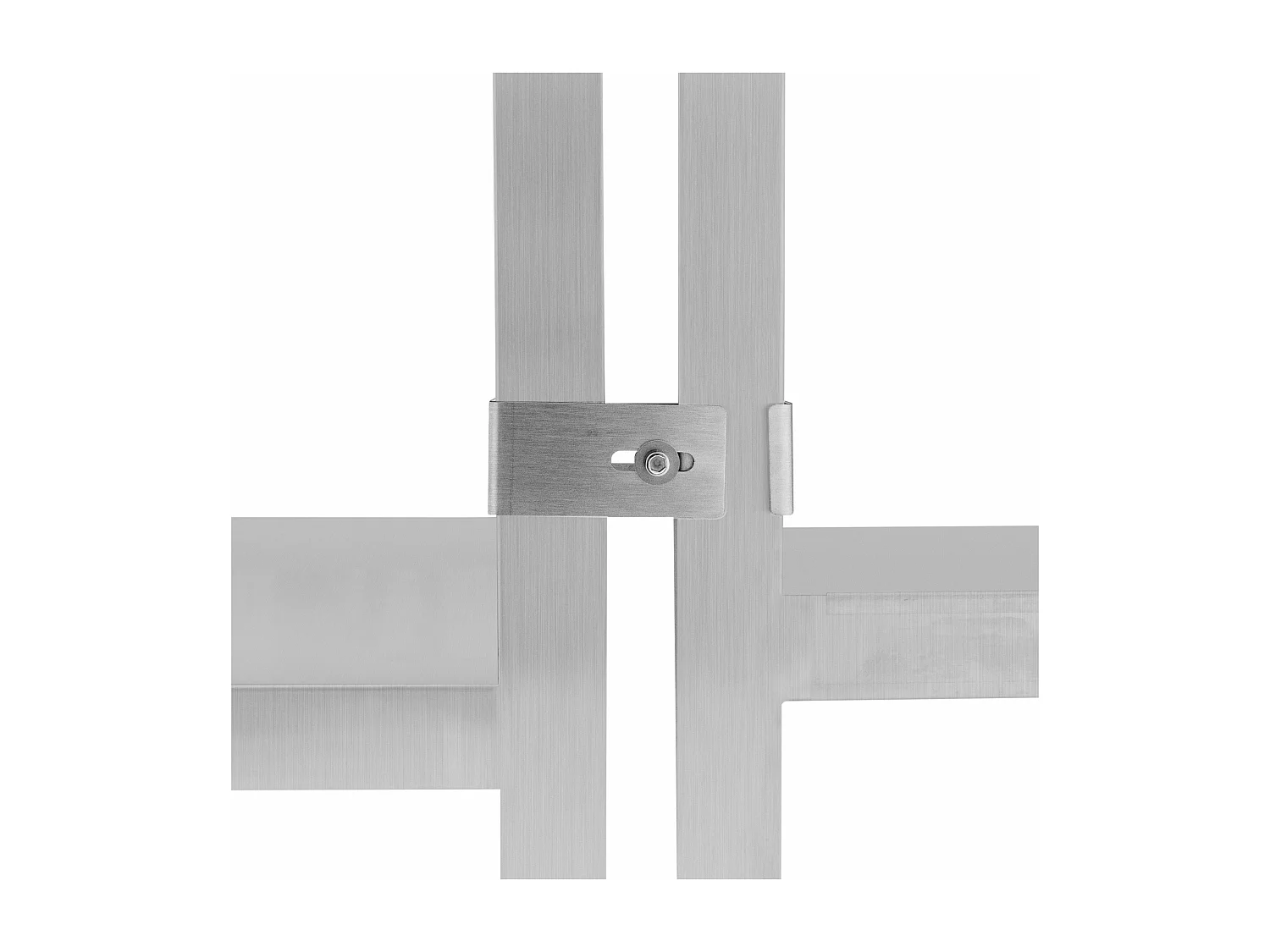 Bar à Cocktails Unité d’Angle & Crédence Acier Inoxydable 85 x 55 x 55 cm