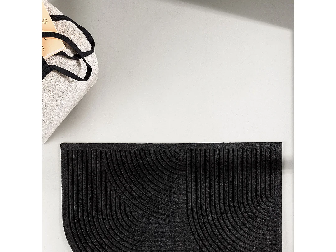 Paillasson Design "Valentino" 60x90cm Noir