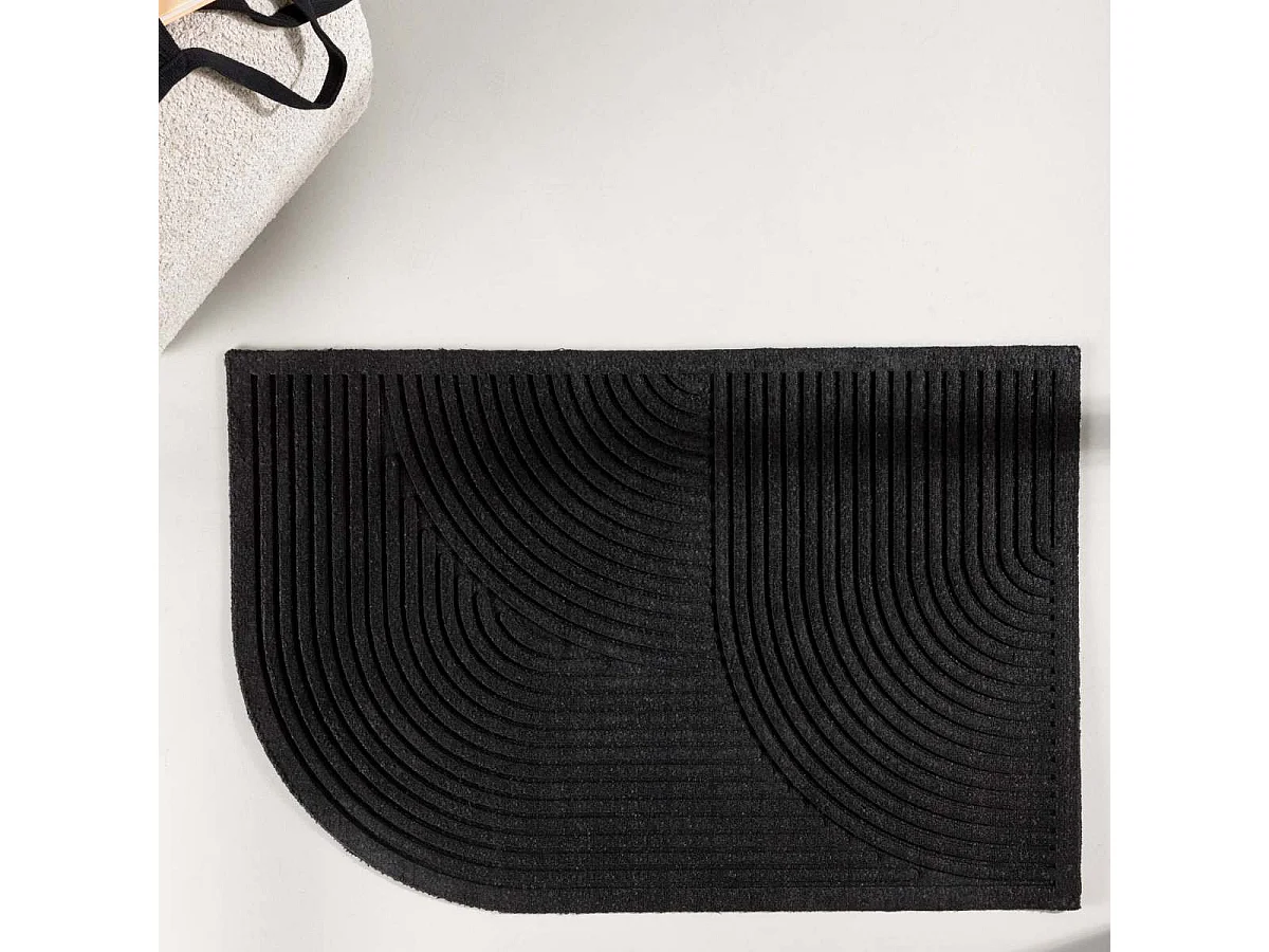 Paillasson Design "Valentino" 60x90cm Noir