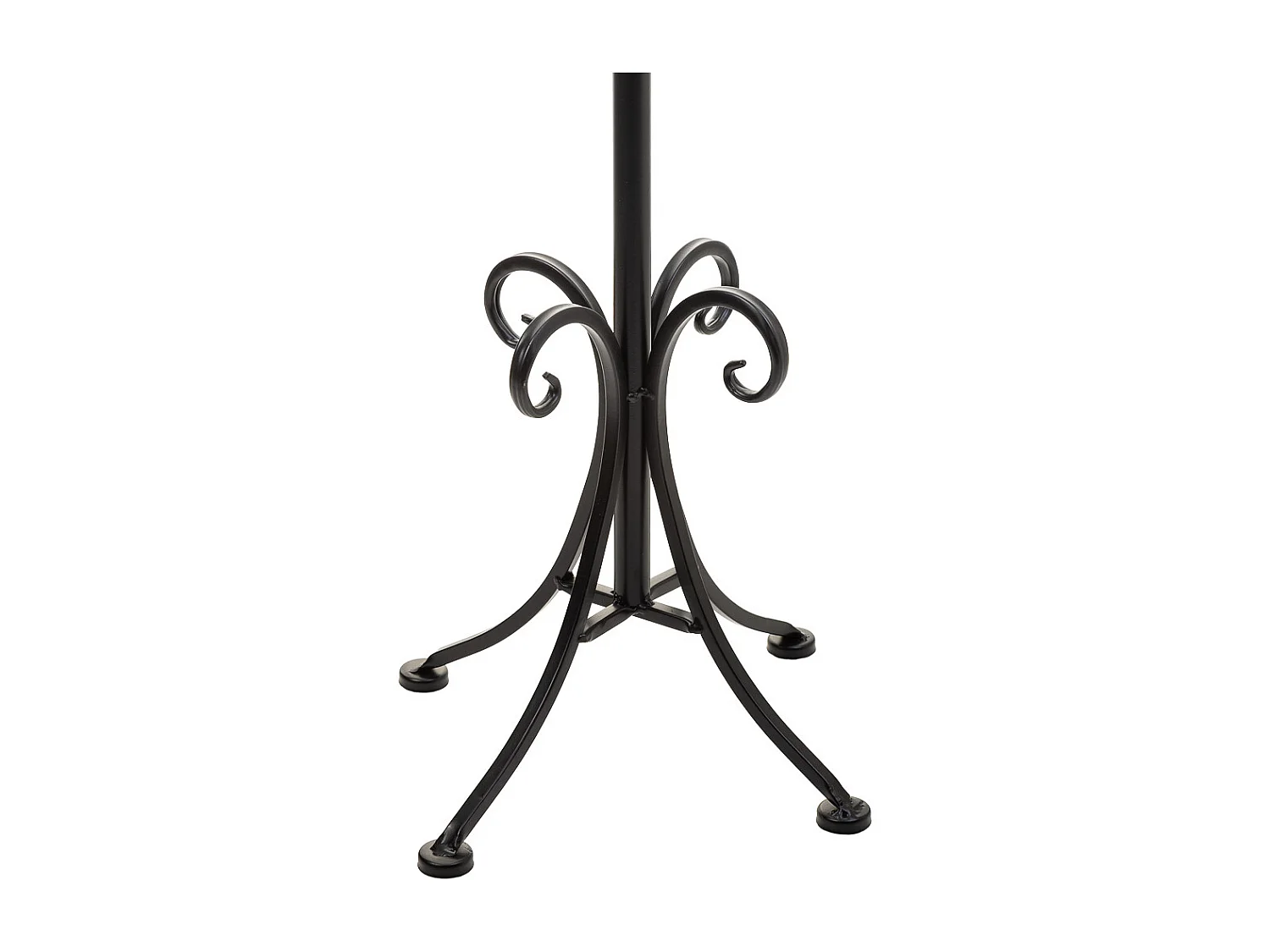 Cabide com porta guarda-chuva em ferro forjado branco 26x26x178h cm