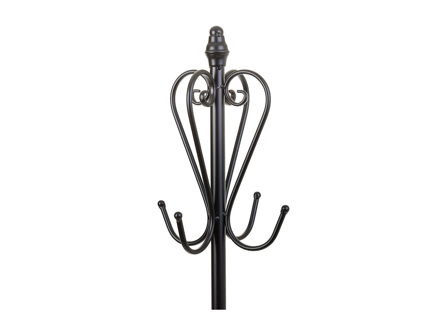 Cabide com porta guarda-chuva em ferro forjado branco 26x26x178h cm