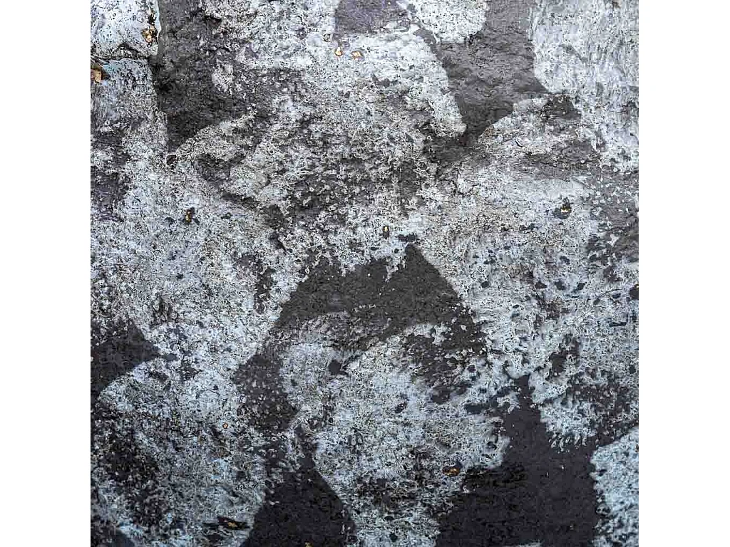 Vaso in cartapesta invecchiato blu 27x27x24h cm