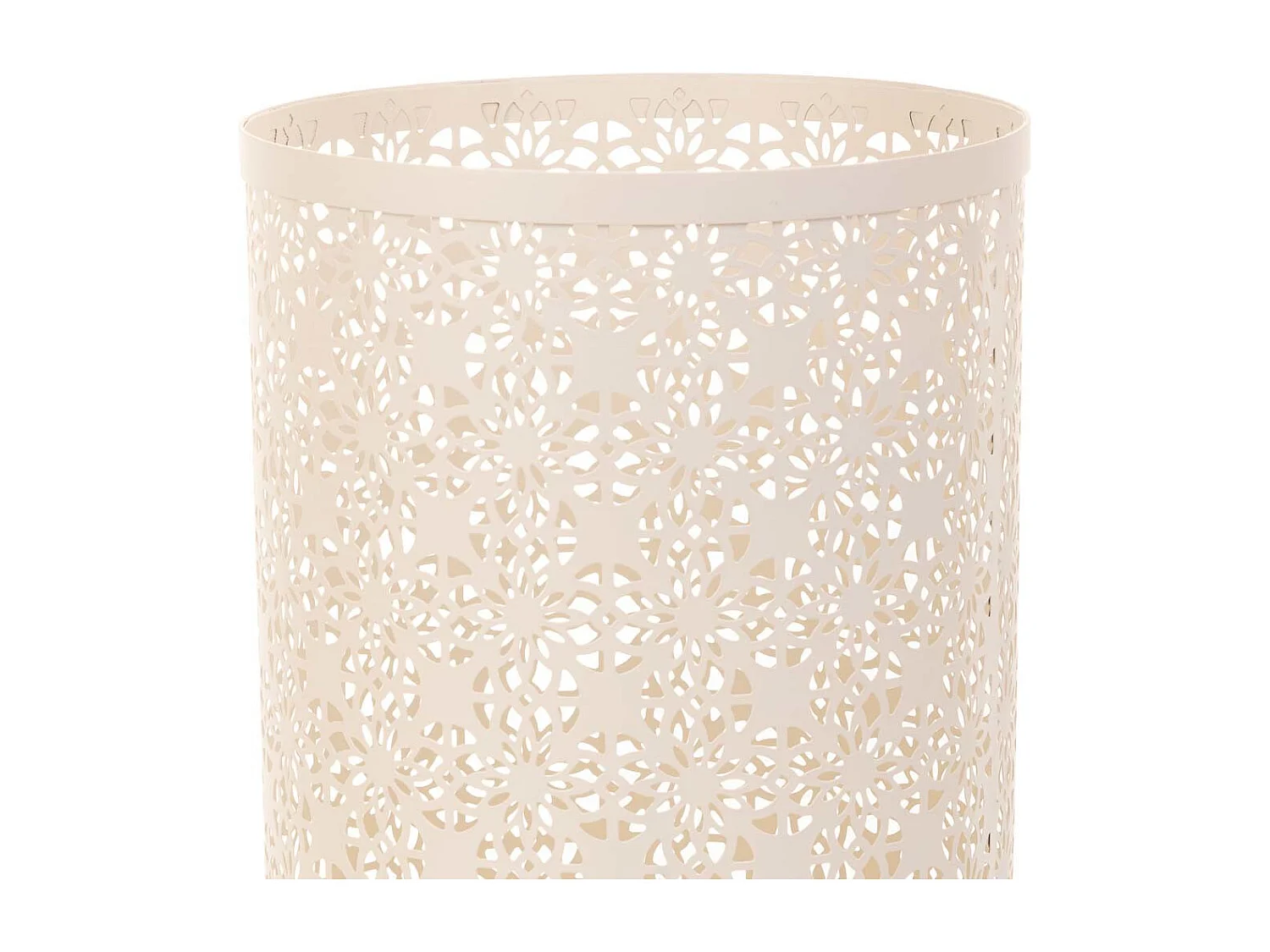 Suporte para guarda-chuva redondo em ferro forjado branco 24x24x45h cm