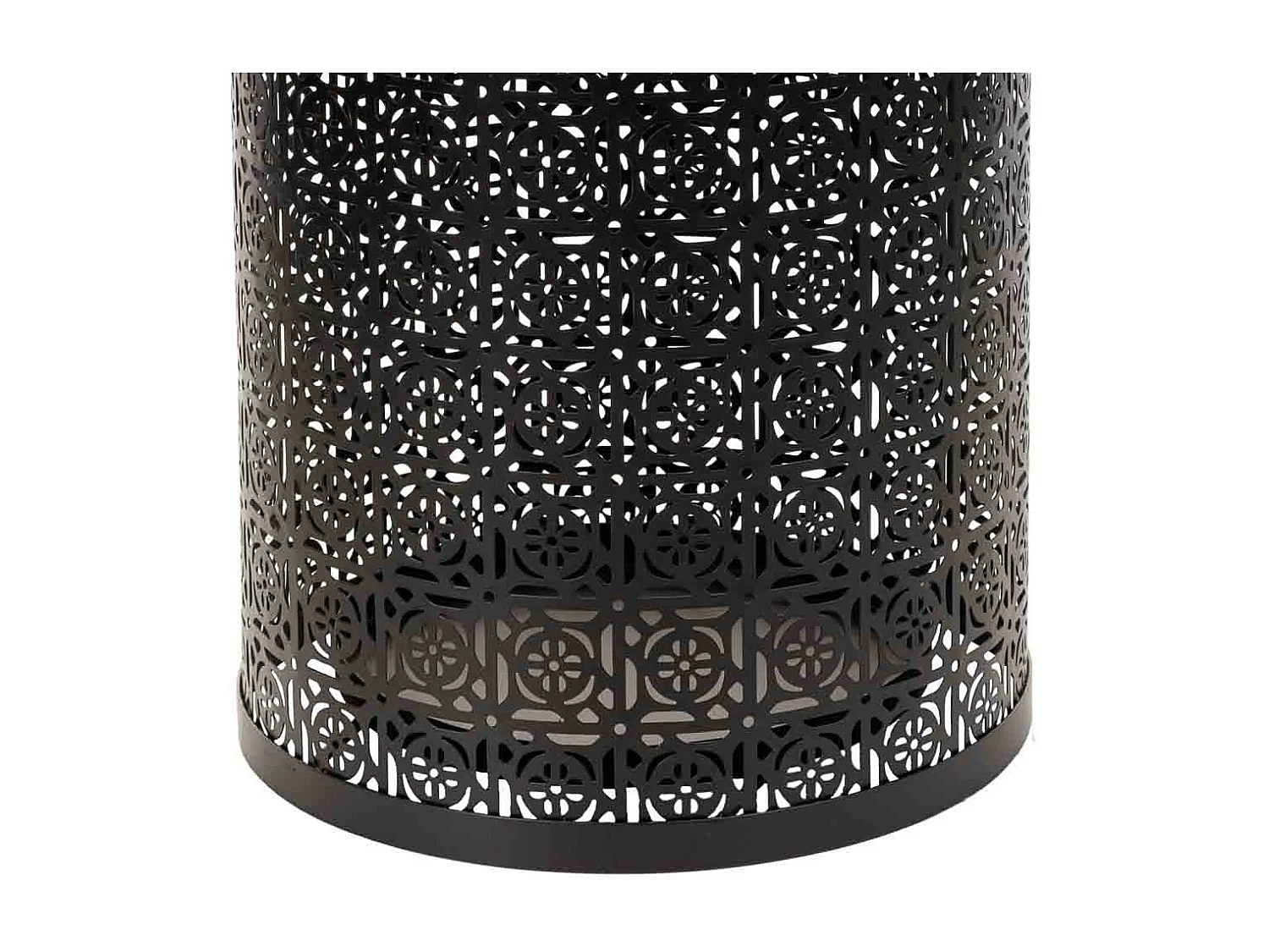 Suporte para guarda-chuva redondo em ferro forjado preto 24x24x45h cm